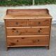 Commode scandinave en bois massif avec 4 tiroirs années 90
