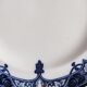 Paire d'assiettes anglaises décor bleu
