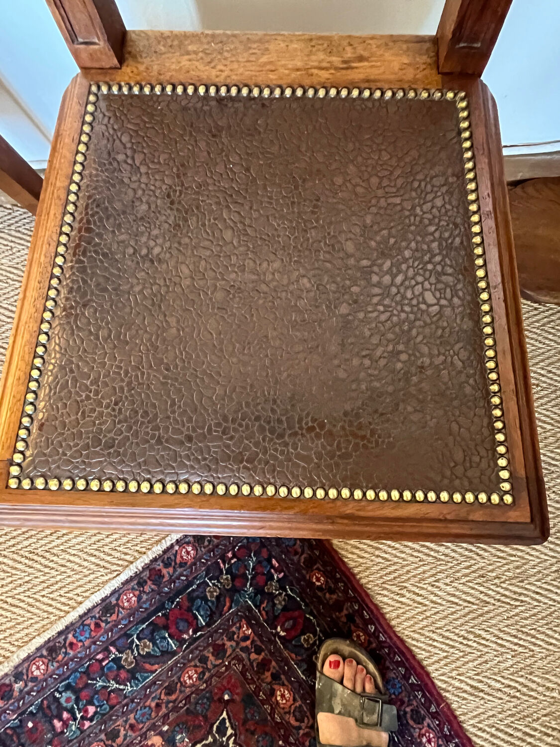 Pair of art deco style wooden chairs