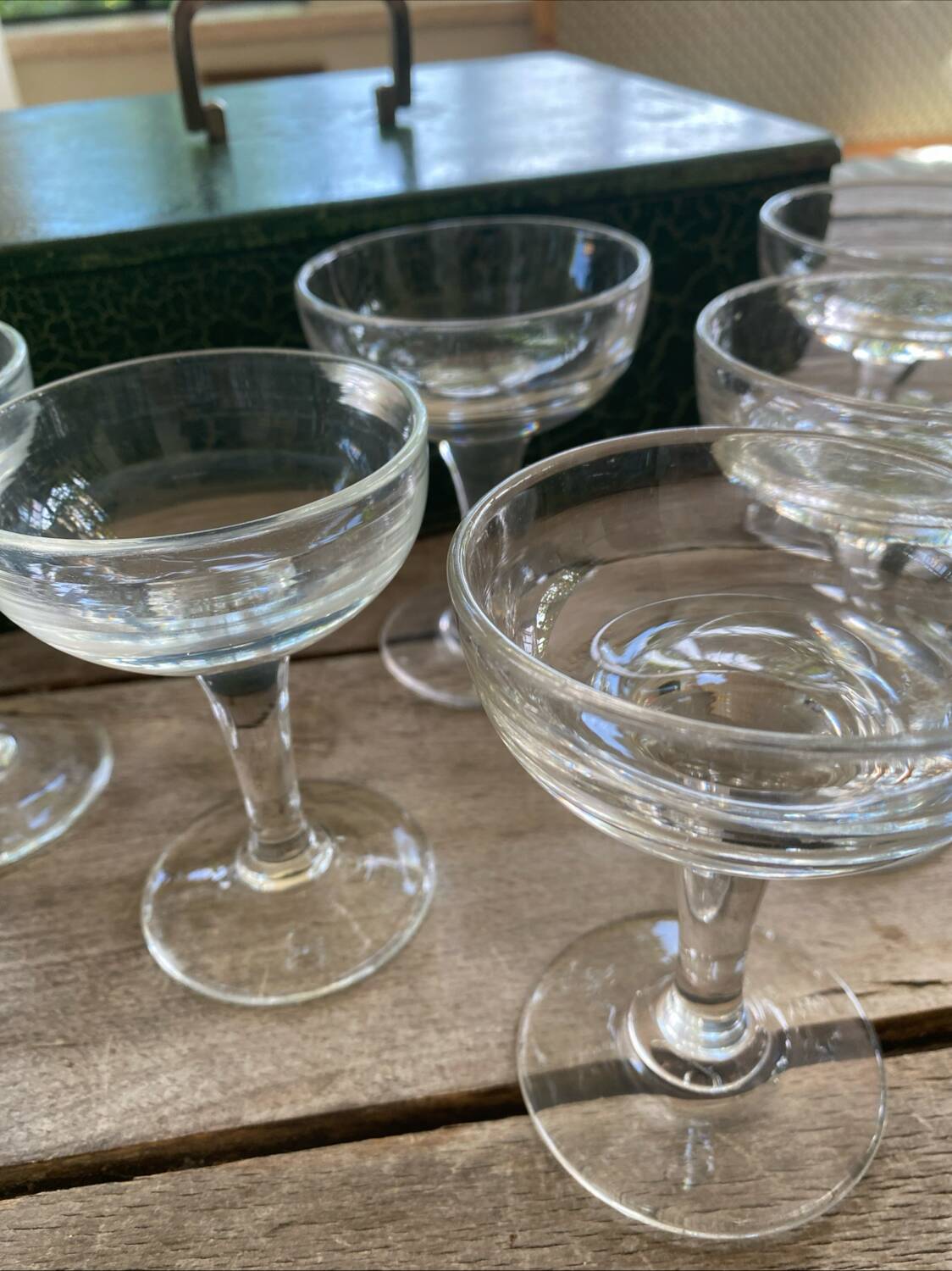 6 cherry or antique ice cream cups