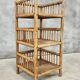 Vintage bamboo rack etagere