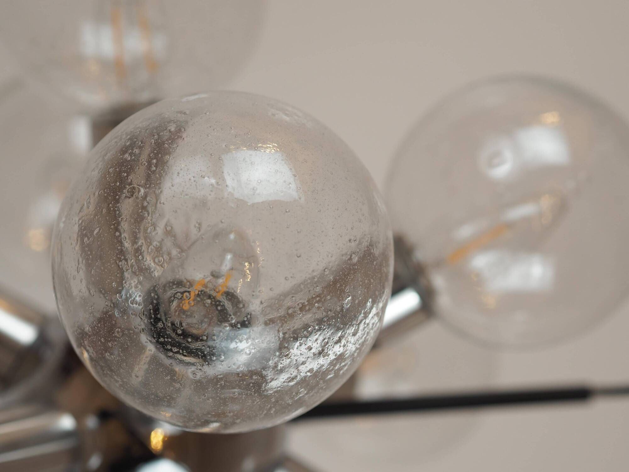 Lustre "Atomium" in the shape of Sputnik by J.T. AGE Kalmar, 1960s.