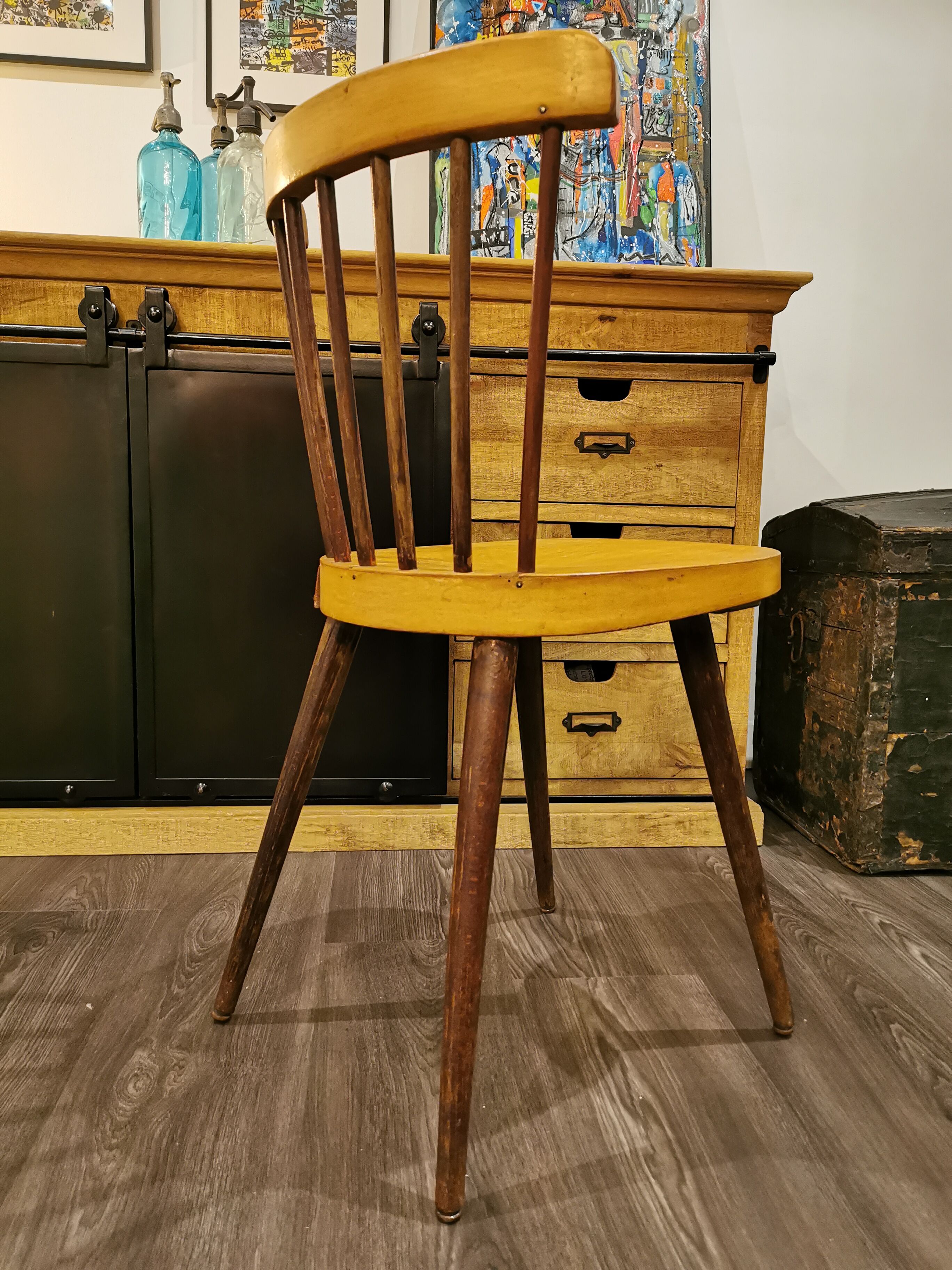 Series of 6 chairs bistro Baumann and Luterma