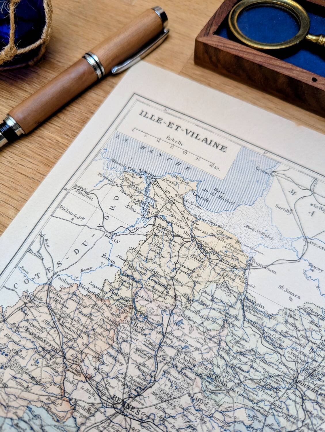 Printed in 1889, Ille-et-Vilaine, Brittany.