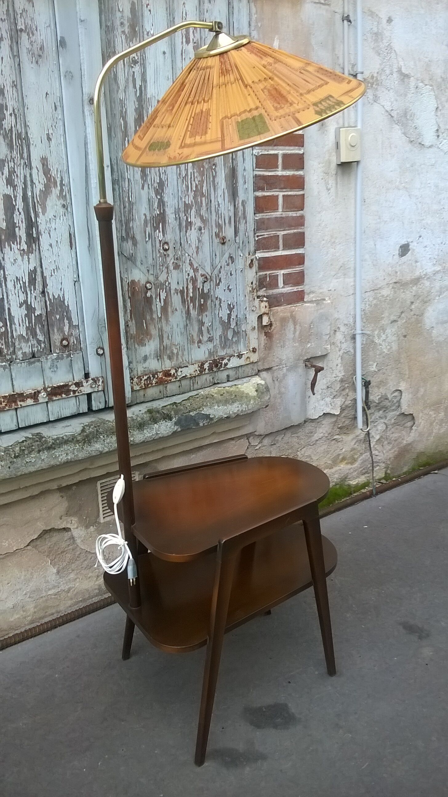 Side table floor lamp 1960