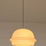 Suspension lamp "derby" in triplex opal glass – karel volf, osvě