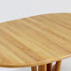 Vintage Dyrlund Danish oval extendable dining table 1960s