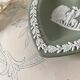 Heart-shaped pocket tray Wegwood in green jasper