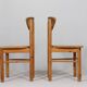 Lot de 6 chaises de salle à manger, Rainer Daumiller, bois de pin, années 1970