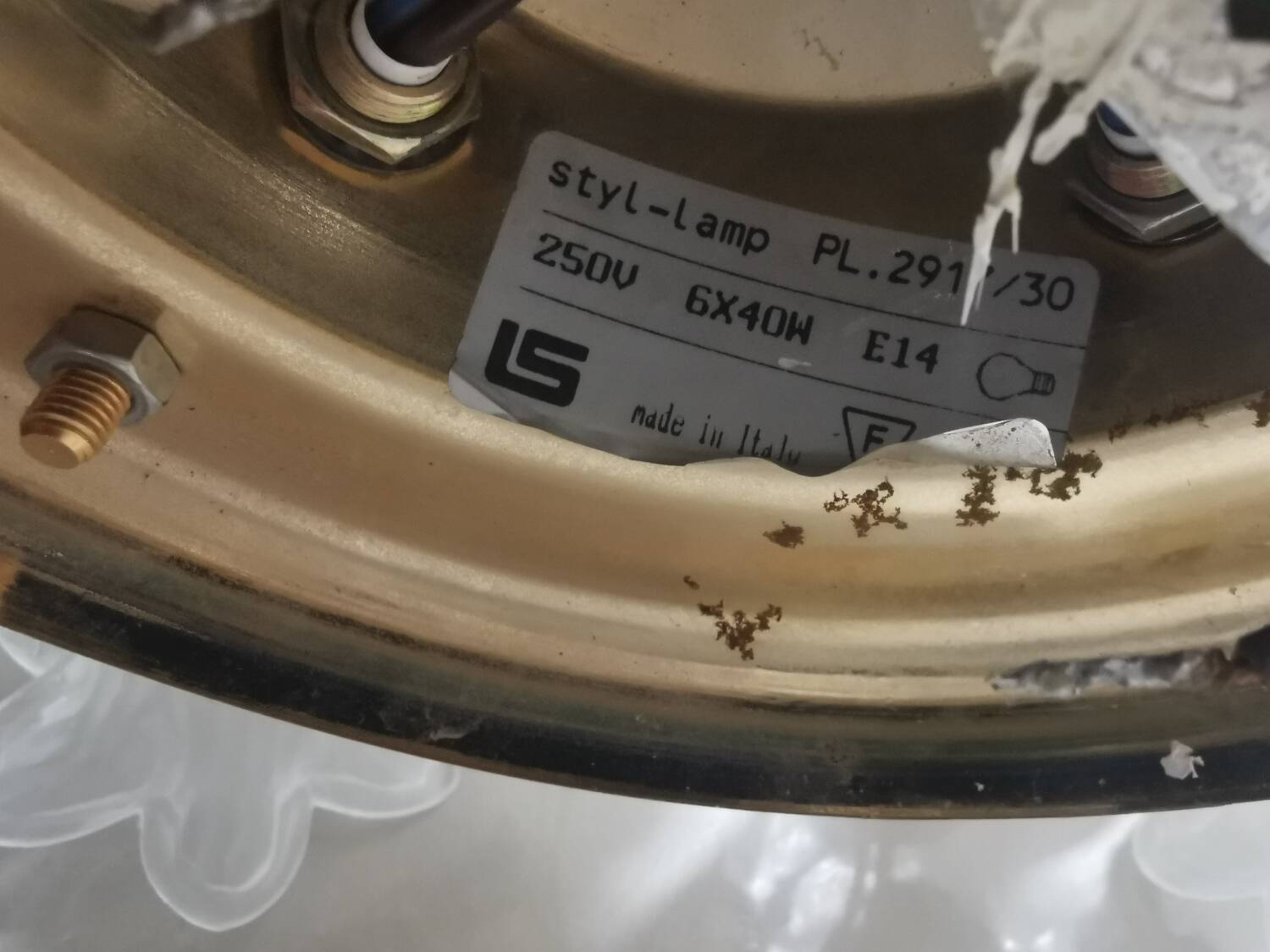 Vintage flower ceiling light