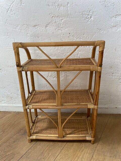 Rattan shelf