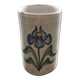 Vase signé décor iris
