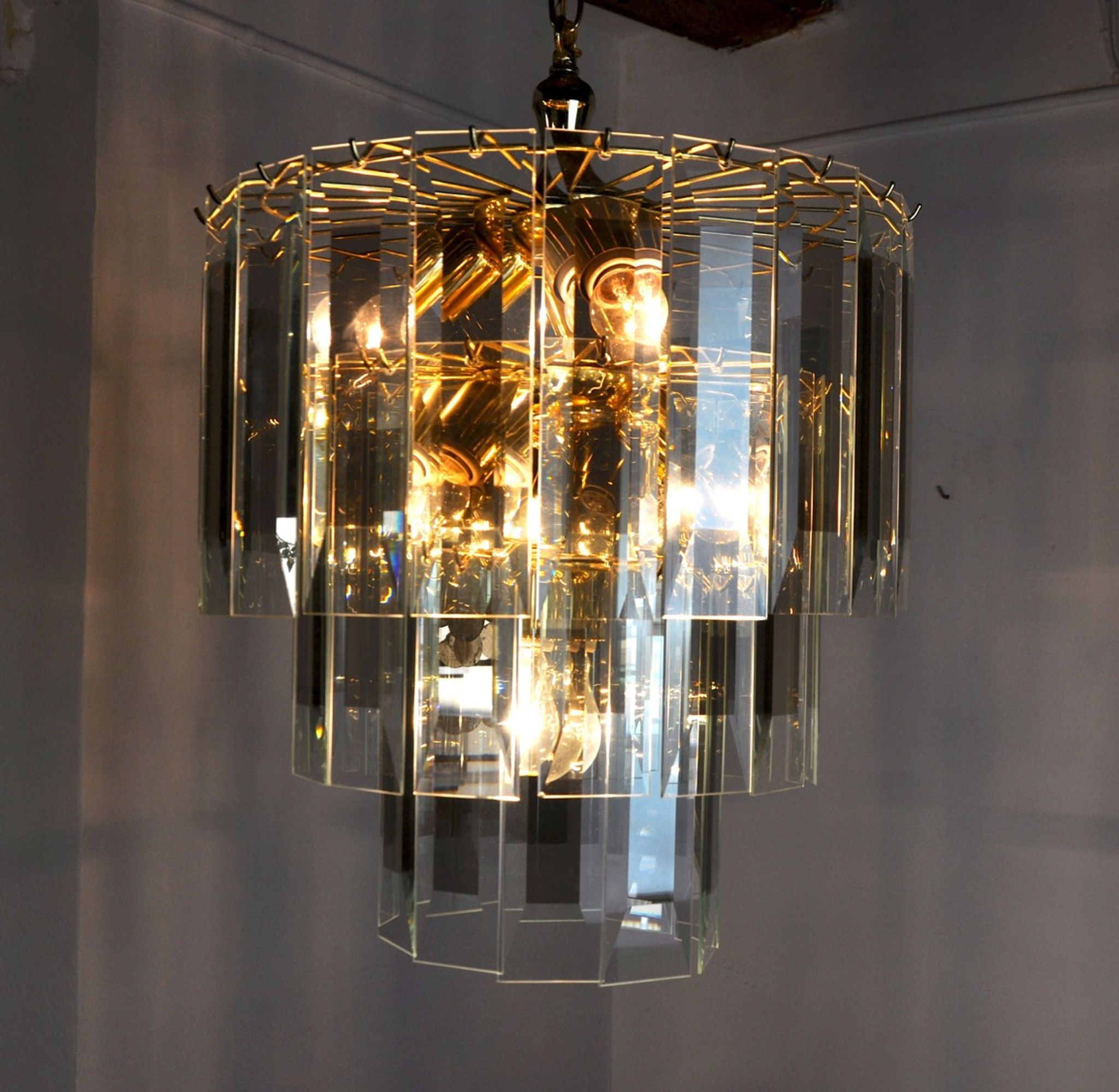Lustre Veca, 3 niveaux, Italie, 1970