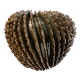 vase boule à ailettes torsadées
