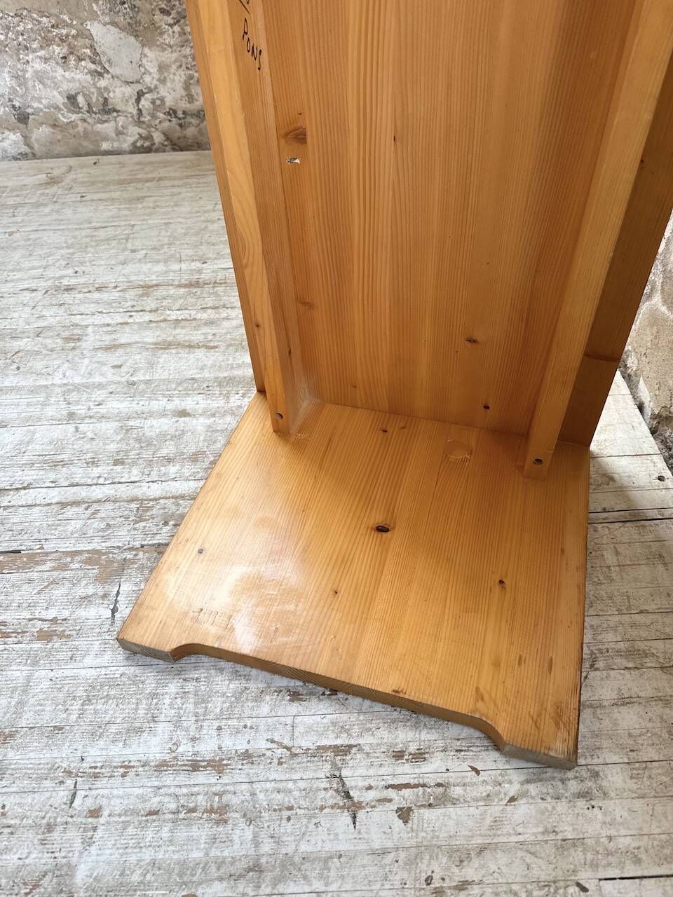 Coffee table in Perriand style, Les Arcs 1800.