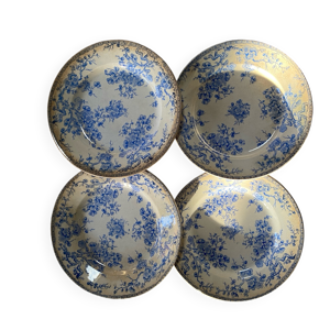 Lot de 4 assiettes à - terre fer