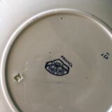 Set of 6 plates Sarreguemines Terre de Fer Model Carmen