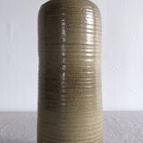 Single-flower vase "bottle" in glazed ceramic dated signed AR78