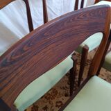 Scandinavian teak and rosewood chairs from the 60s