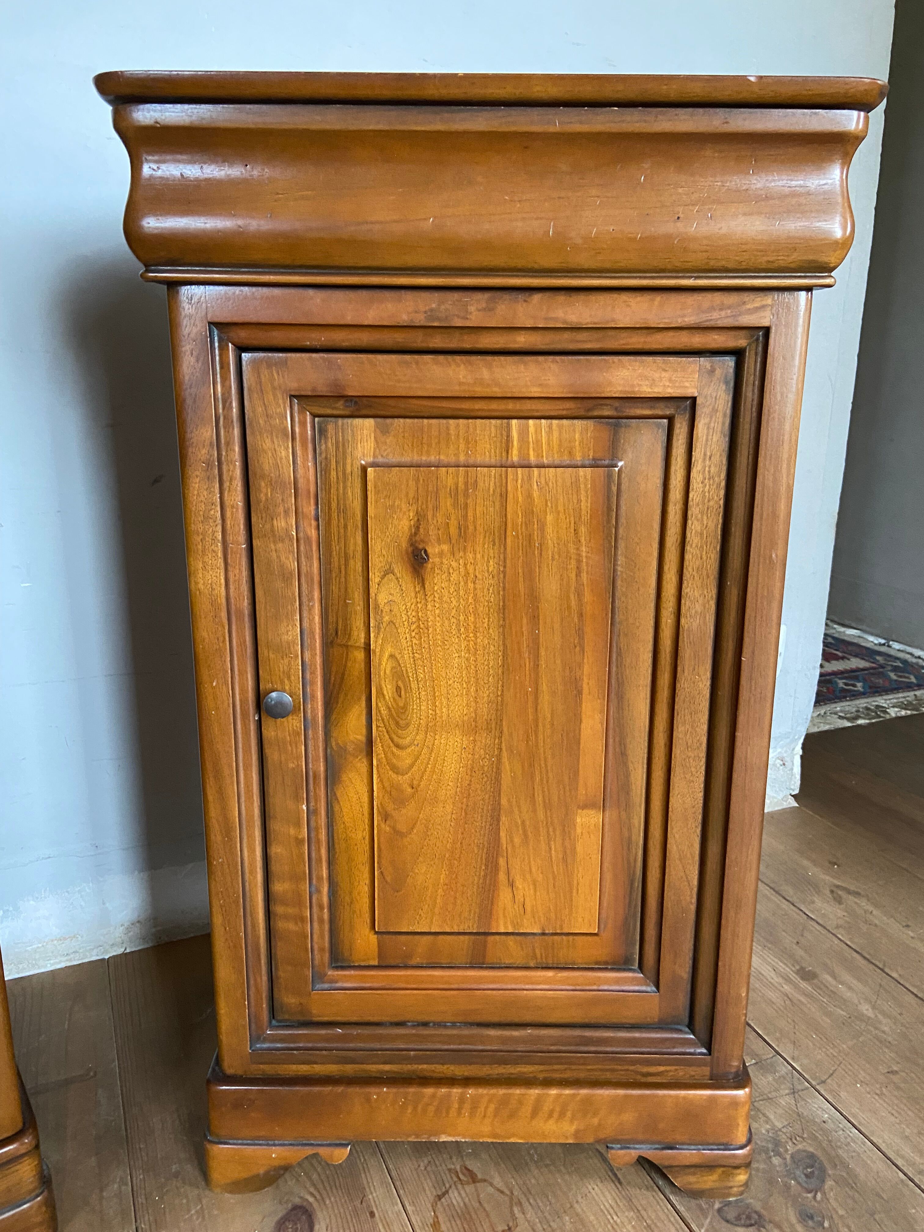 Pair of bedside tables Louis Philippe style