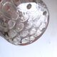 Vase pique-fleurs boule verre épais style art Déco