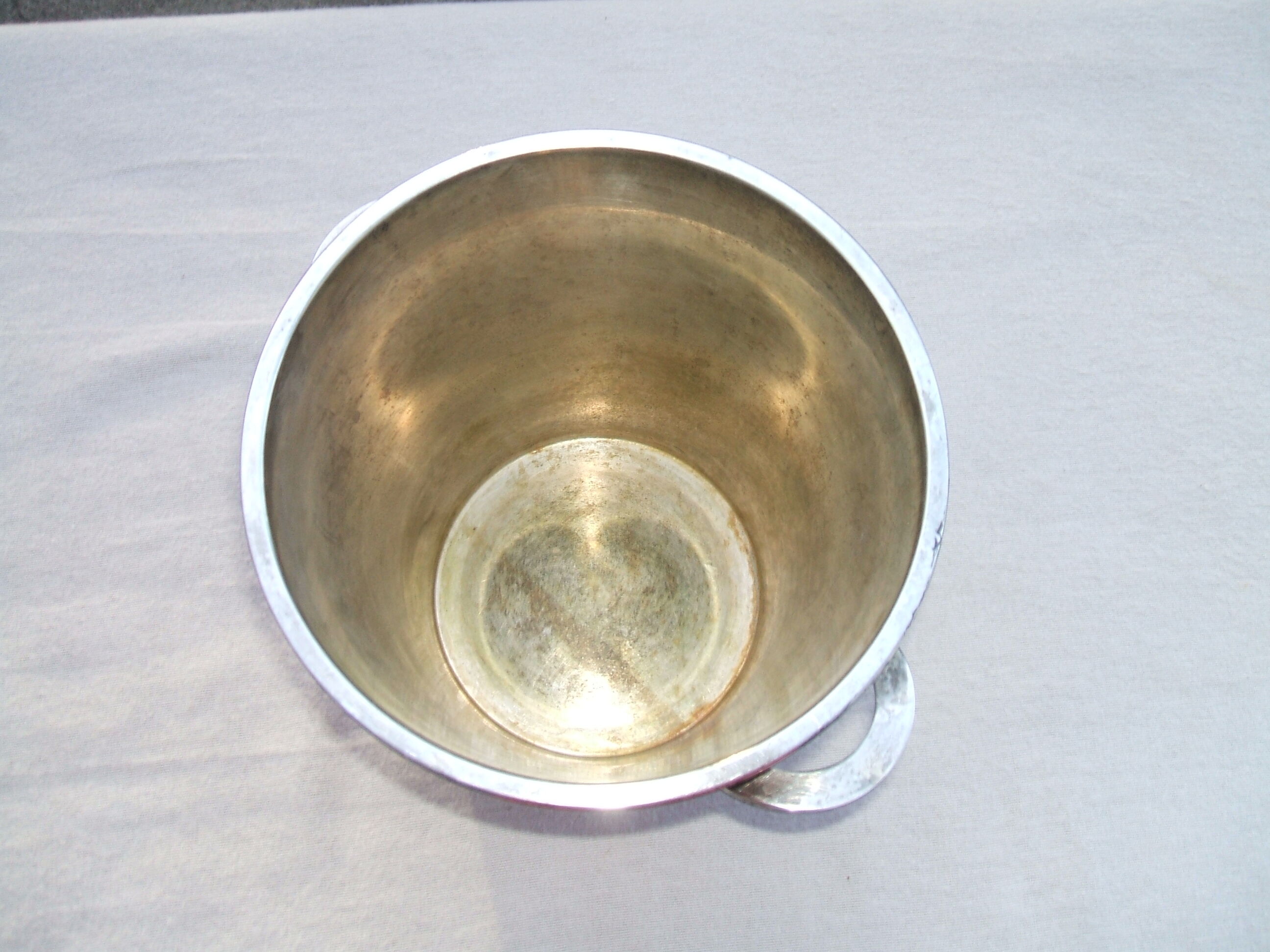 Bucket a champagne metal argente art deco