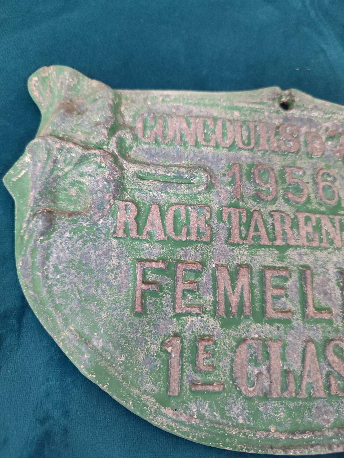 Agricultural competition plaque