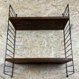 60s 70s oak string shelf module by Kajsa & Nils "Nisse" Strinning Sweden
