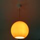 Hanging vintage space age orange ball seventies