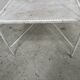 Painted wrought iron coffee table, 20th century.