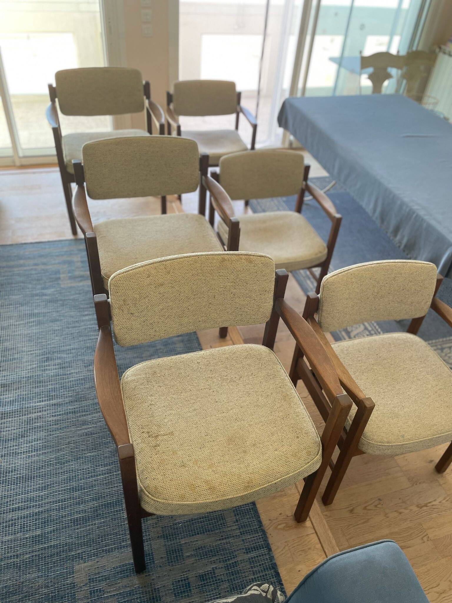 Set of 2 Jens Risom armchairs