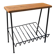 Magazine rack tablet oak and wrought iron 1960s-70s