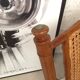 Fauteuil pliant en bambou et cannage