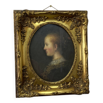 Old portrait painting