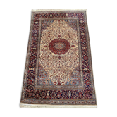 Persian Carpet Isfahan - wool and silk, very thin 150x260cm