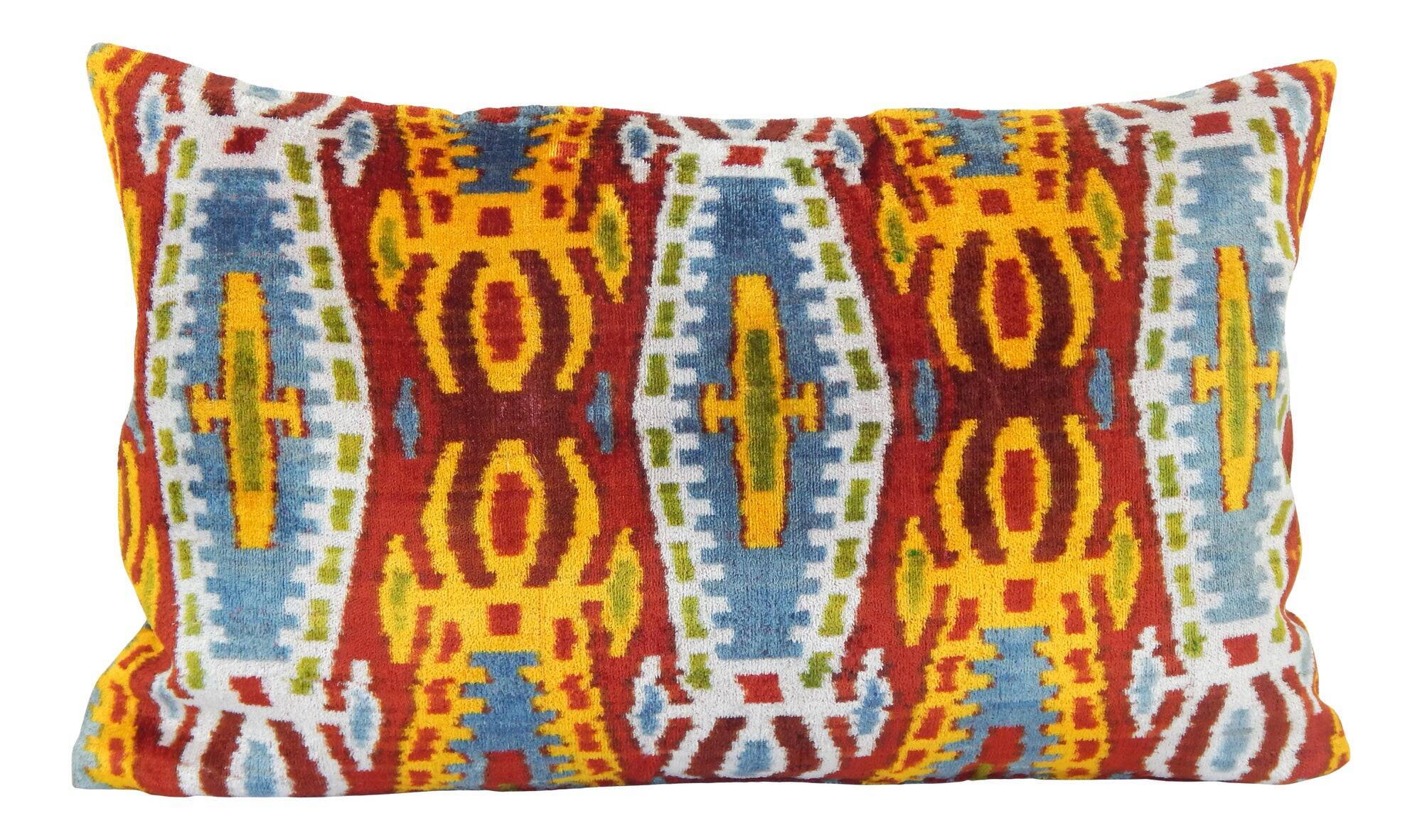 Vintage ikat cushion cover 61x41 cm