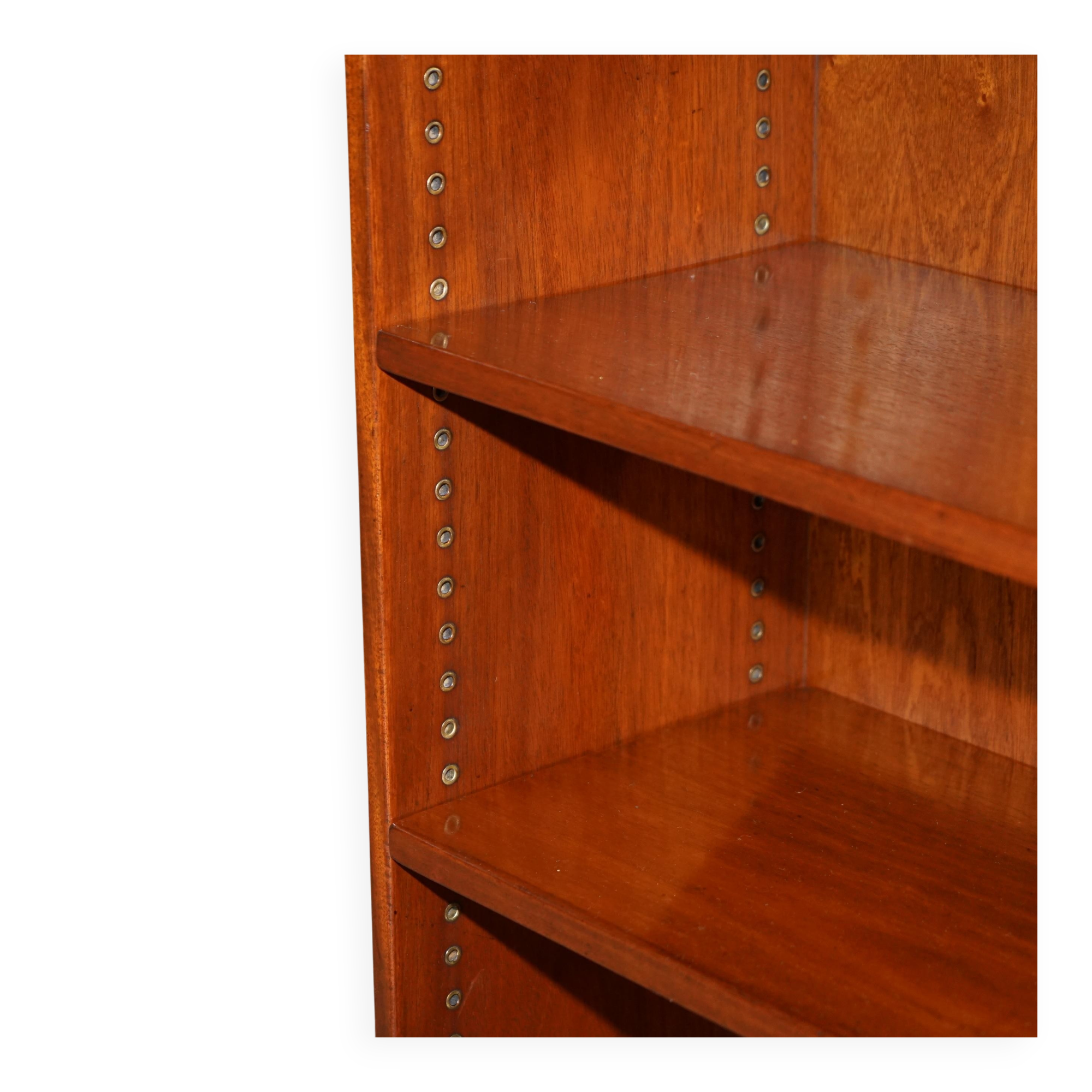 Low library campaign in solid mahogany by REH Kennedy
