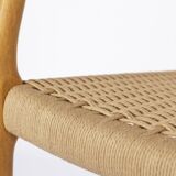 Fauteuil Niels Moller, modèle 67, Chêne, Vintage 1970