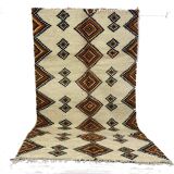 Handmade wool berber rug 275 x 165 cm