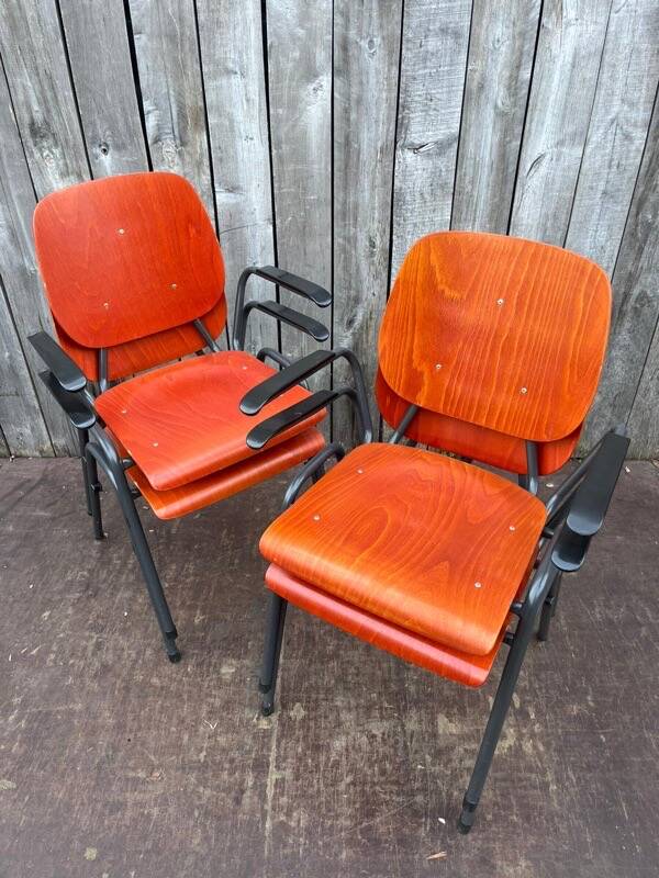 Vintage Kho Liang Ie industrial chair, Dutch design