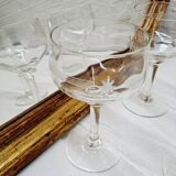 Set of 4 star wine glasses