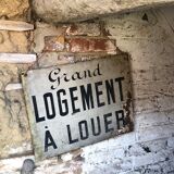 Panneau peint double face grand logement à louer