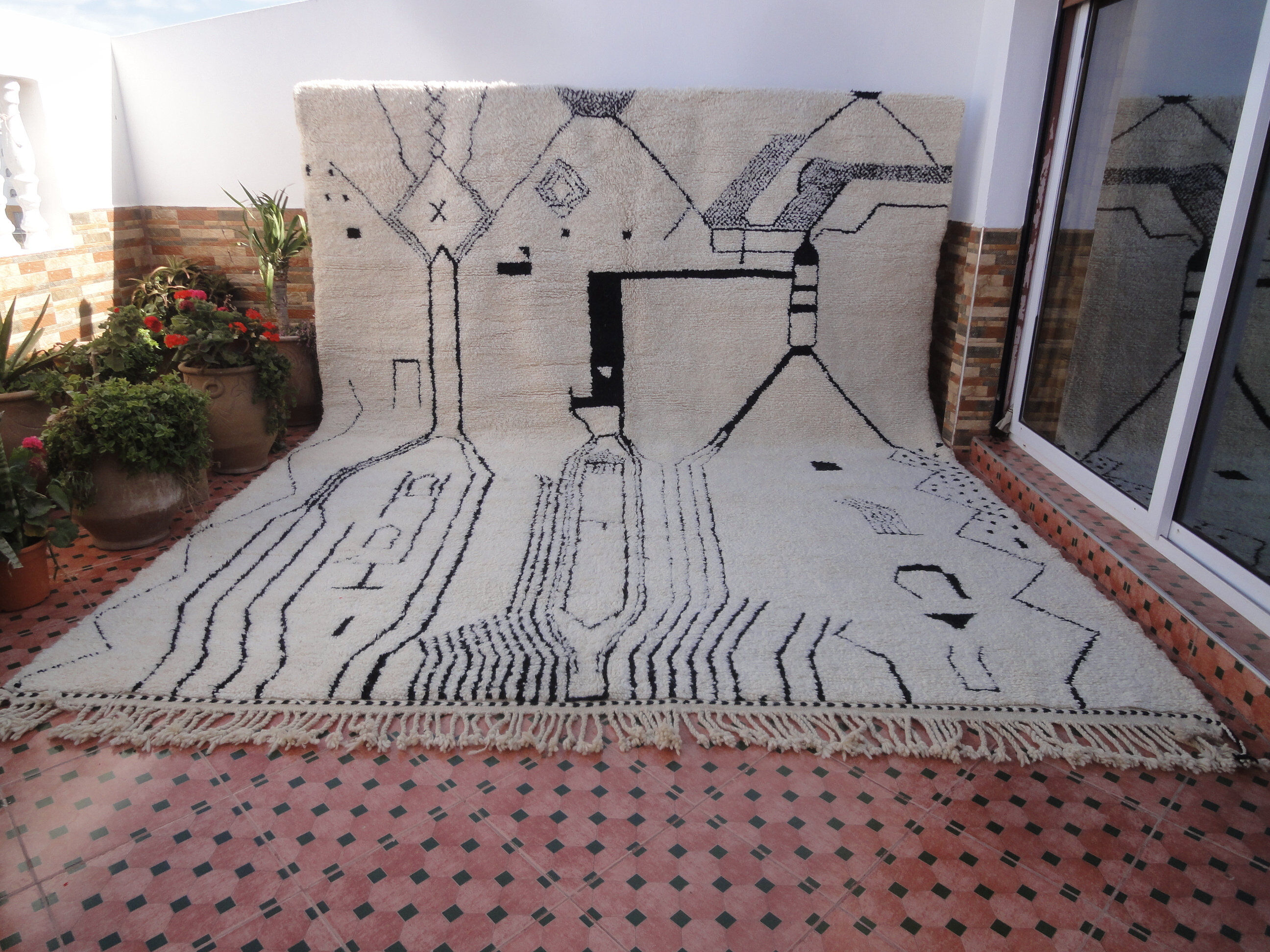 Carpet beni ourain 400 x 316 cm