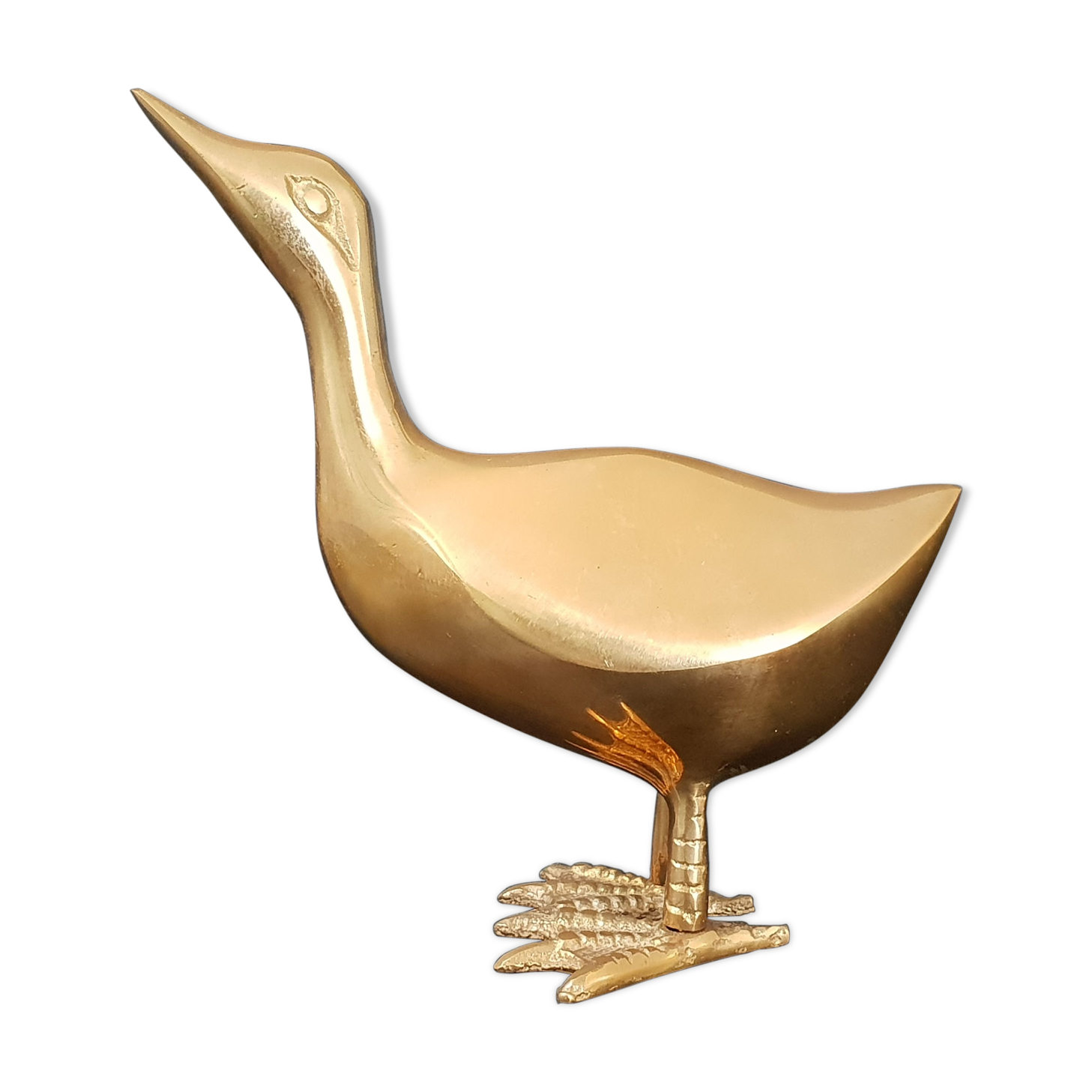 Vintage brass bird, 1970