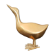 Oiseau en laiton doré vintage 1970
