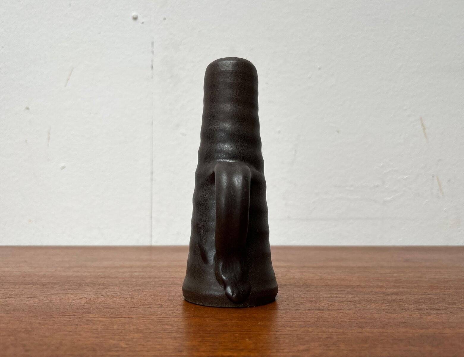 Carafe vase from German studio pottery from the mid-century by Petra, 1960s.