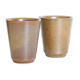 Set de 2 verres en grès, Digoin, vintage