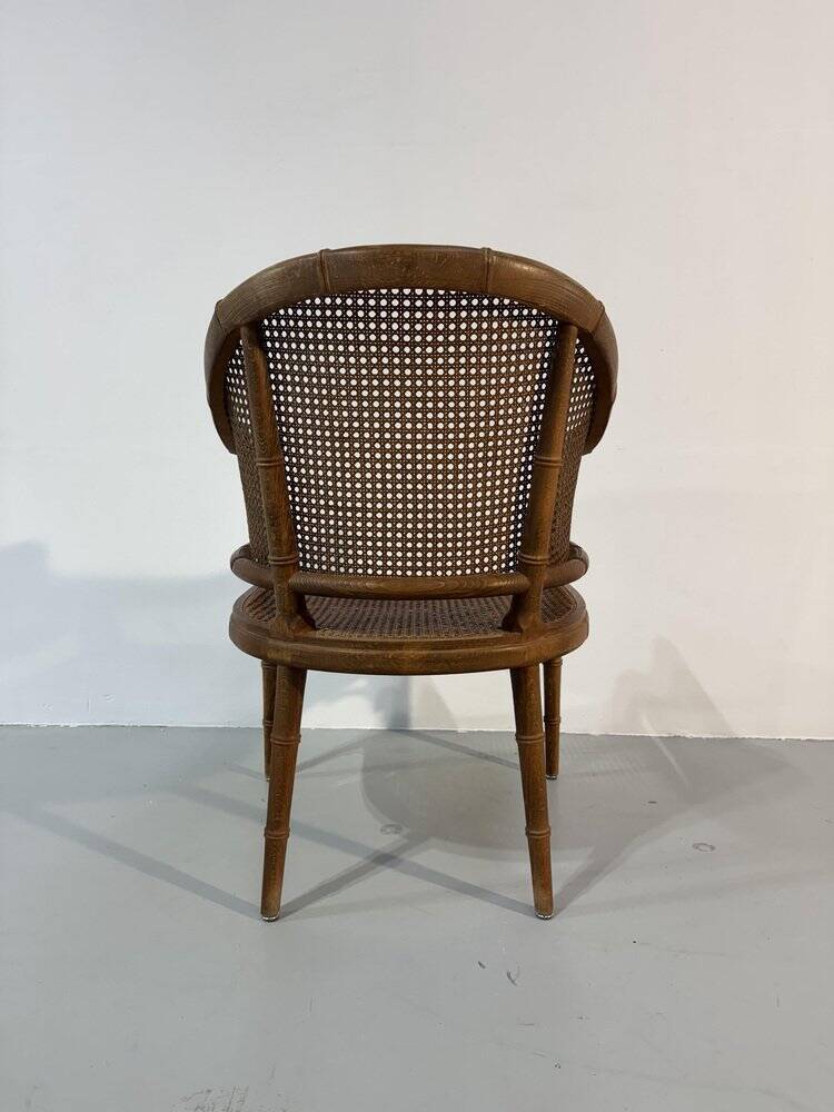 Vintage French wicker chair, 1980s