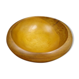 Wooden dish signed E - Circa 1960-1970