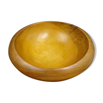 Wooden dish signed E - Circa 1960-1970